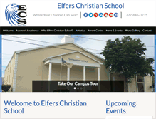 Tablet Screenshot of elferschristianschool.org